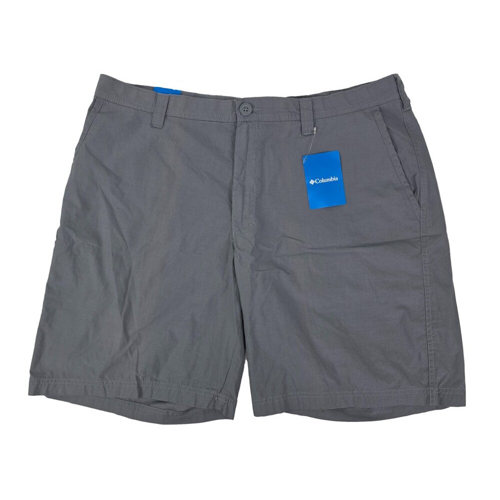 Columbia Washed Out Shorts Mens 40 Grey Hiking Casual 10" Inseam AM4471-021‎ NEW
